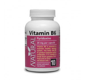 Vitamín B6 - Pyridoxín - 20 mg - 100 kapsúl
